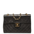 Chanel Vintage Classic Single Flap Bag Quilted Lambskin Maxi