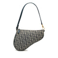Christian Dior Vintage Saddle Bag Diorissimo Canvas Mini