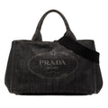 Prada Canapa Convertible Tote Denim Medium