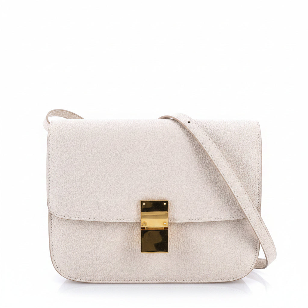 Celine Classic Box Bag Grainy Leather Medium