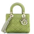 Christian Dior My ABCDior Lady Dior Bag Cannage Quilt Satin with Crystal Charms