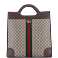 Gucci Ophidia Cut Out Handle Tote GG Coated Canvas Large
