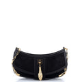 Gucci Tiger Head Chain Clutch Suede with Leather Small