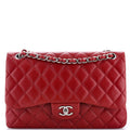 Chanel Classic Double Flap Bag Quilted Caviar Jumbo