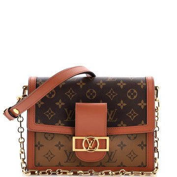 Dauphine Shoulder Bag Reverse Monogram Canvas MM