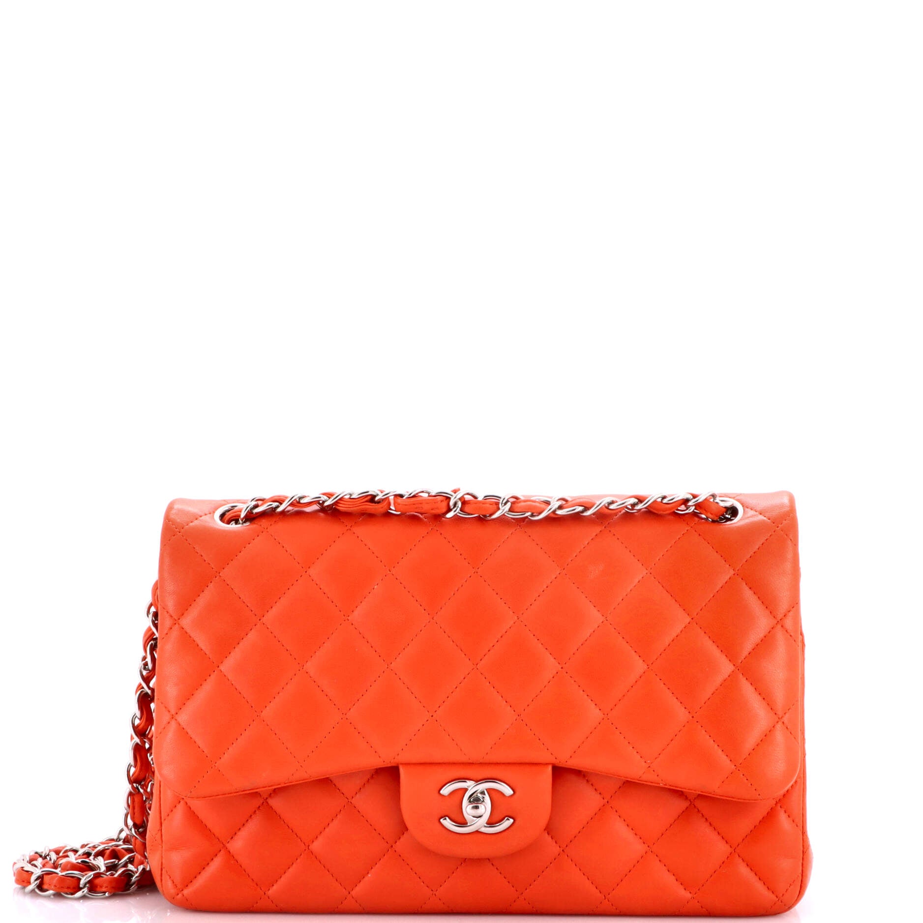 Chanel Classic Double Flap Bag Quilted Lambskin Jumbo