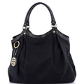 Gucci Sukey Tote GG Canvas with Leather Large