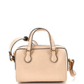 Gucci Convertible Top Handle Bag Jumbo GG Embossed Leather Mini