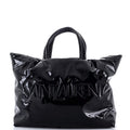 Saint Laurent Logo Tote Padded Patent Leather Maxi