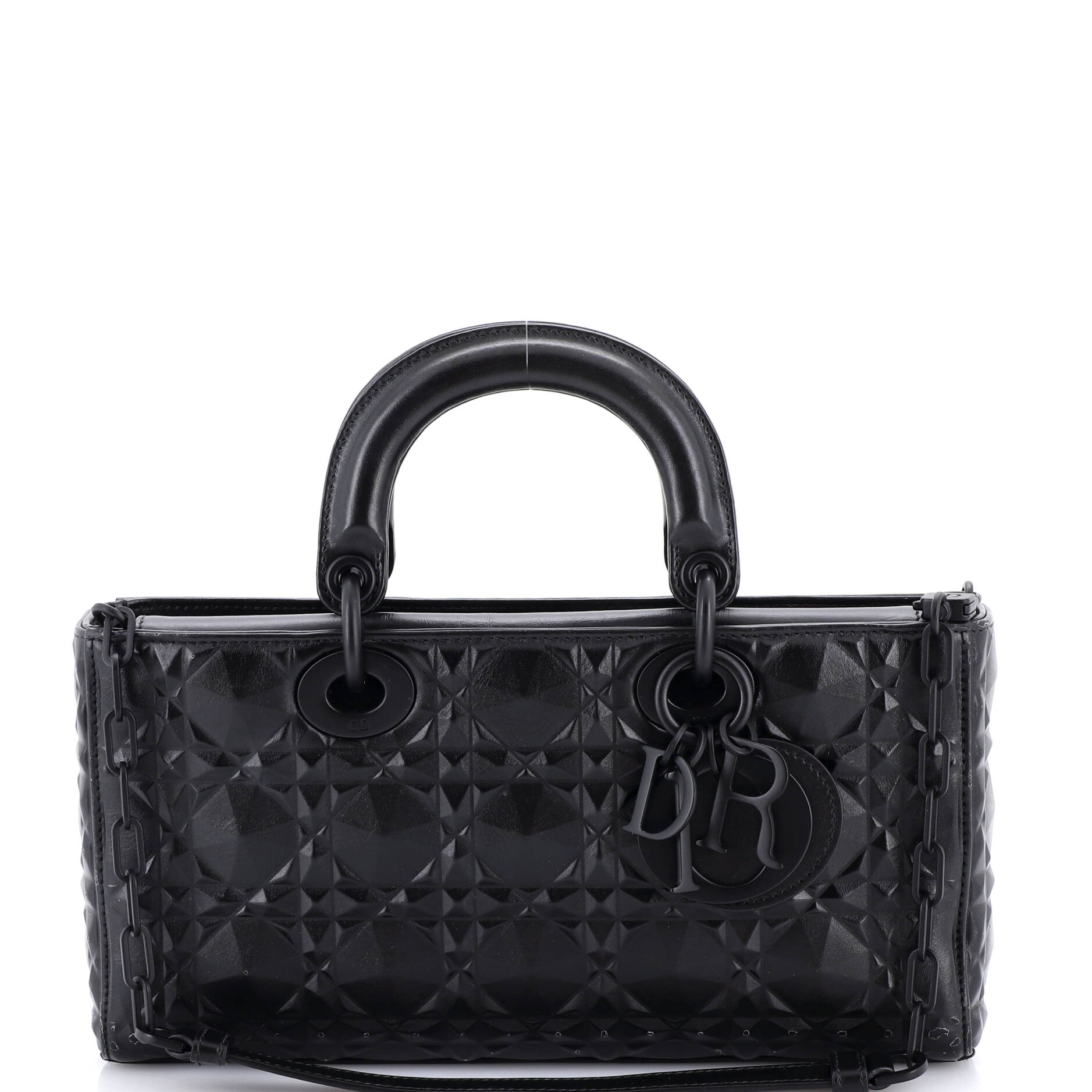 Christian Dior Ultra Matte Lady D-Joy Bag Diamond Motif Cannage Calfskin Medium