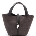 Hermes Picotin Lock Bag Felt with Leather MM