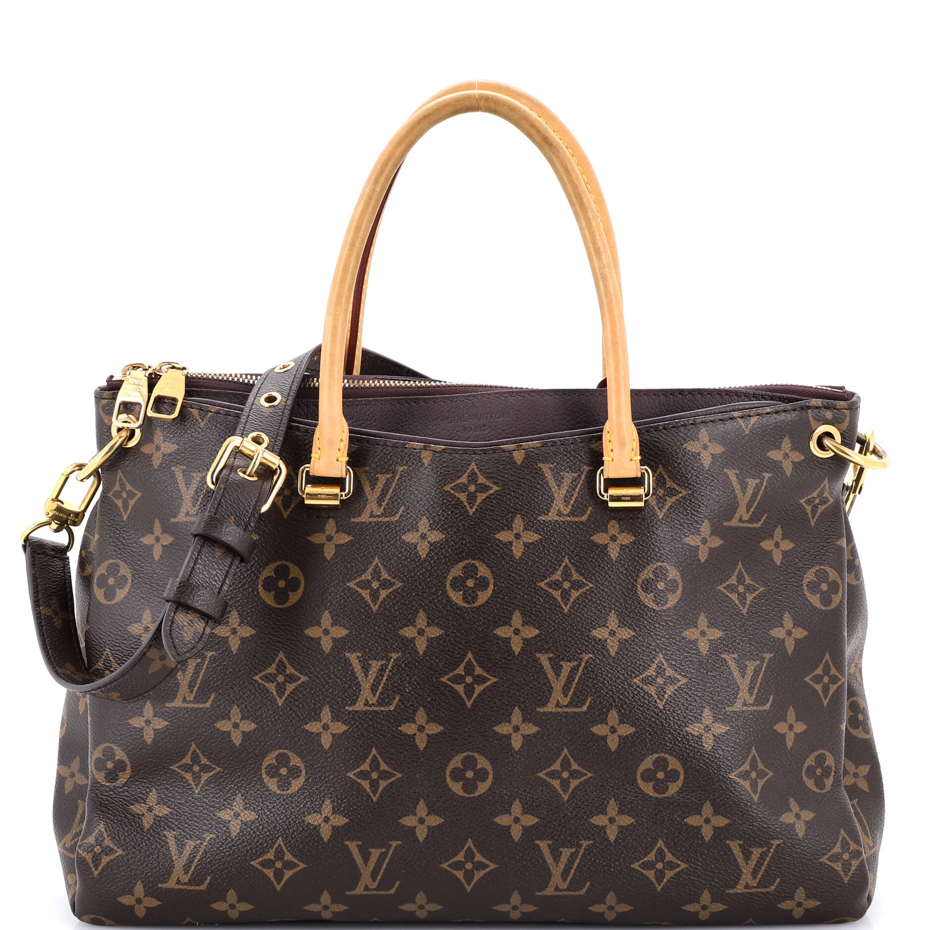 Louis Vuitton Pallas Tote Monogram Canvas with Leather