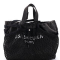 24/7 Drawstring Tote Mesh and Denim Medium