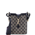 Gucci Bucket Bag GG Canvas with Leather Mini