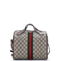 Gucci Ophidia Fold Over Duffle Bag GG Coated Canvas Mini