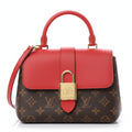 Locky Handbag Monogram Canvas with Leather BB