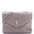 Saint Laurent Loulou Shoulder Bag Matelasse Chevron Leather Large