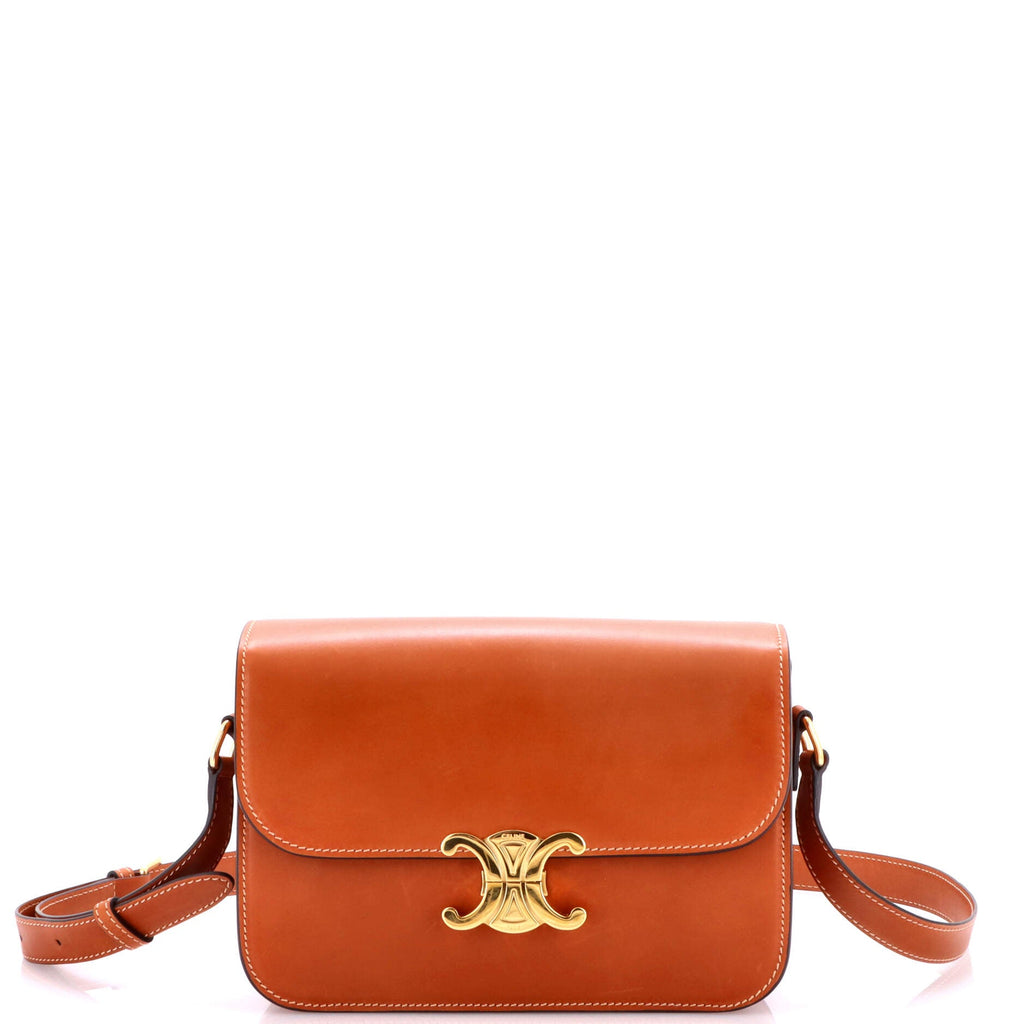 Celine Triomphe Shoulder Bag Smooth Calfskin Medium