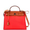 Hermes Herbag Zip Leather and Toile 31