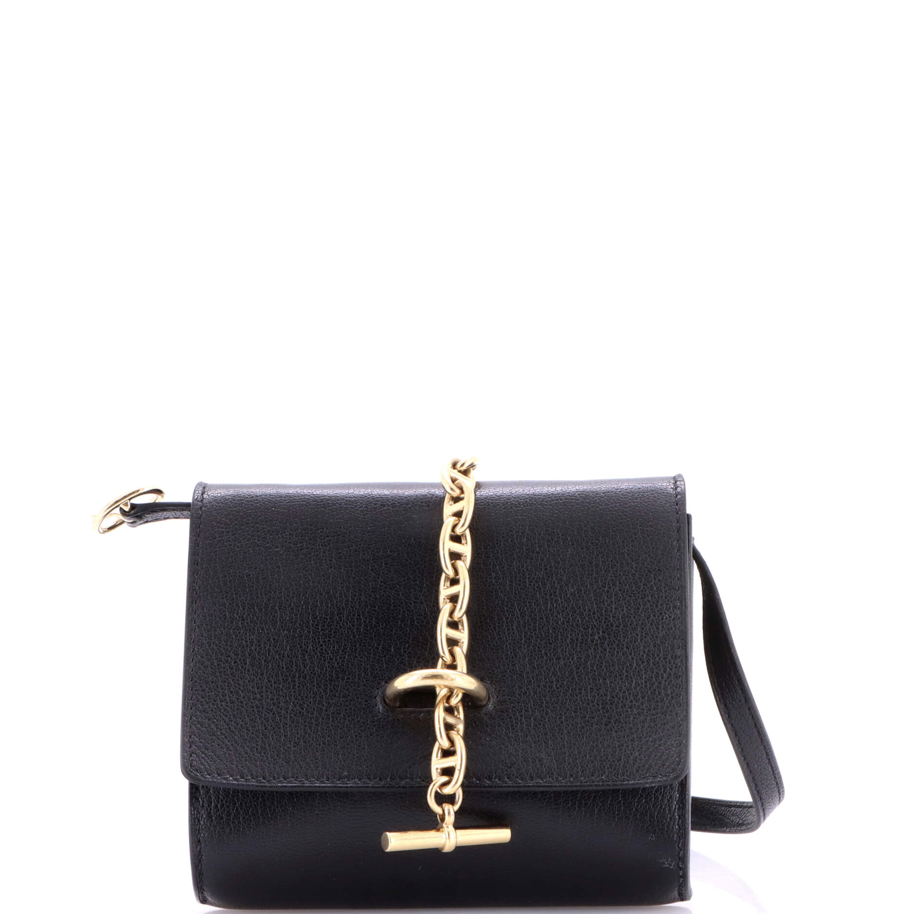 Hermes Chaine d'Ancre Compact Wallet on Strap Chevre Mysore