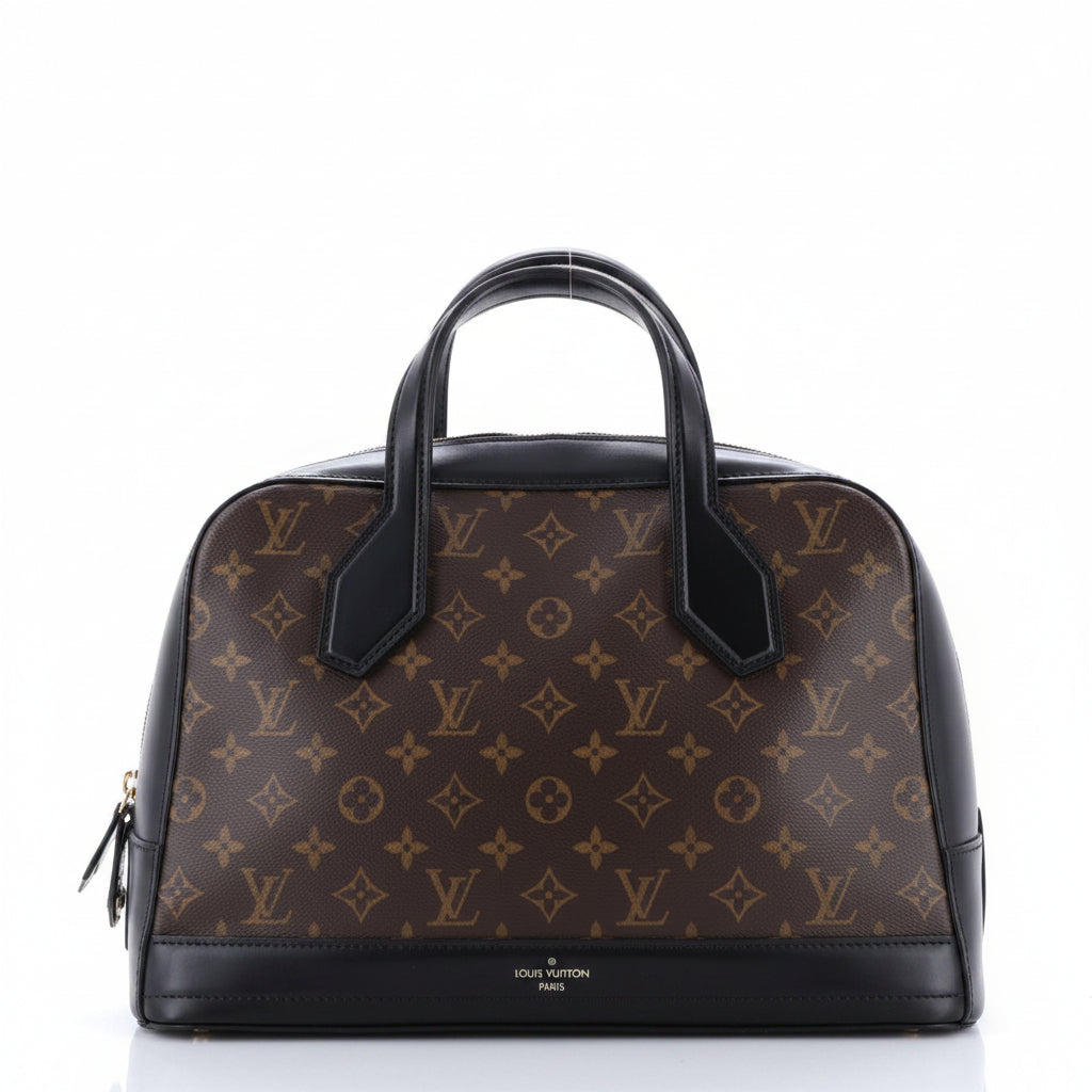 Dora Handbag Monogram Canvas and Calfskin MM