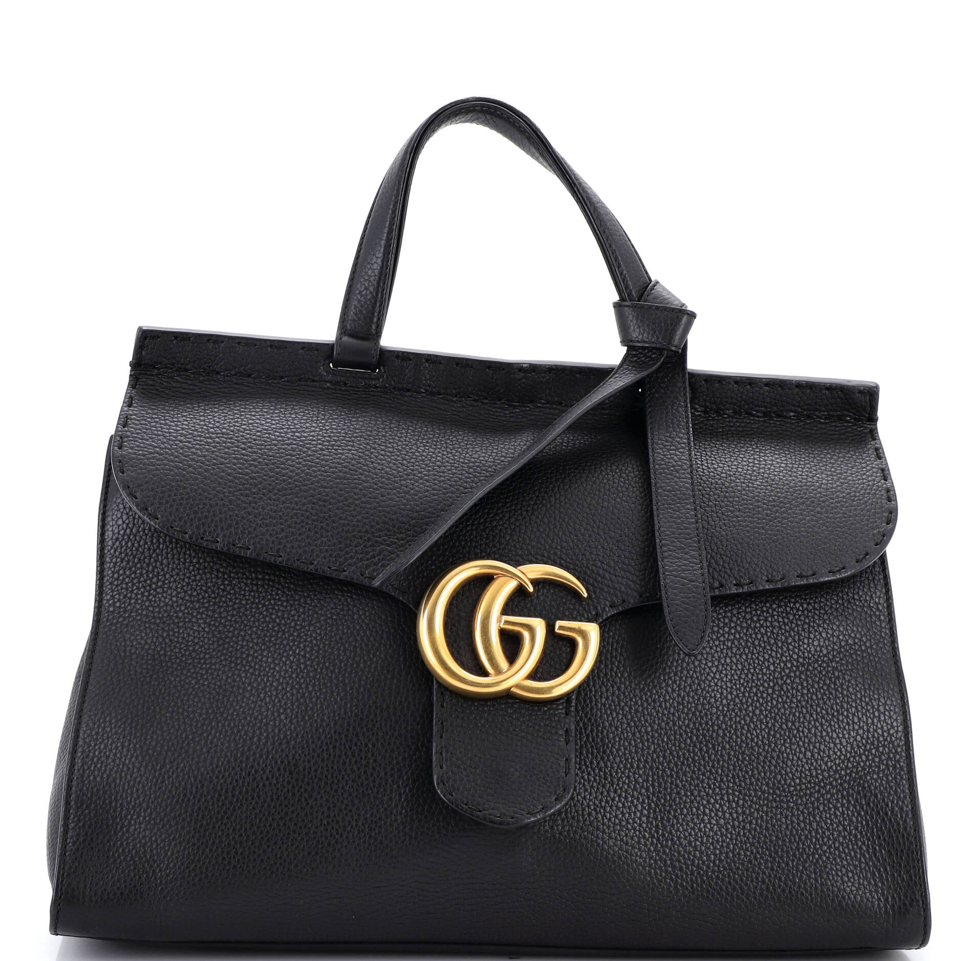 Gucci GG Marmont Top Handle Bag Leather Medium