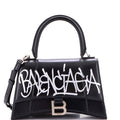 Graffiti Hourglass Top Handle Bag Leather Small