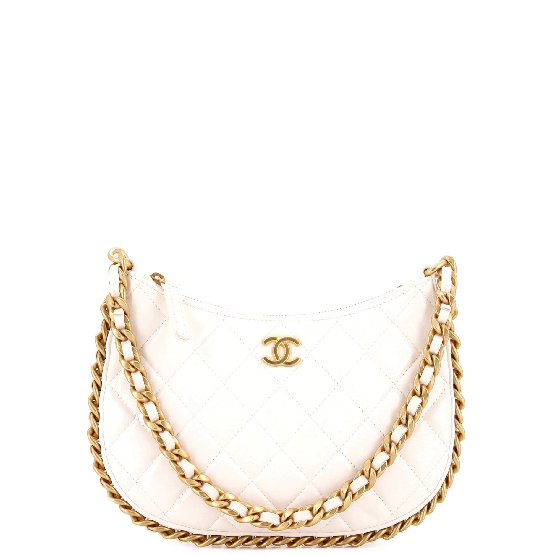 Chanel CC Chain Around Hobo Quilted Lambskin