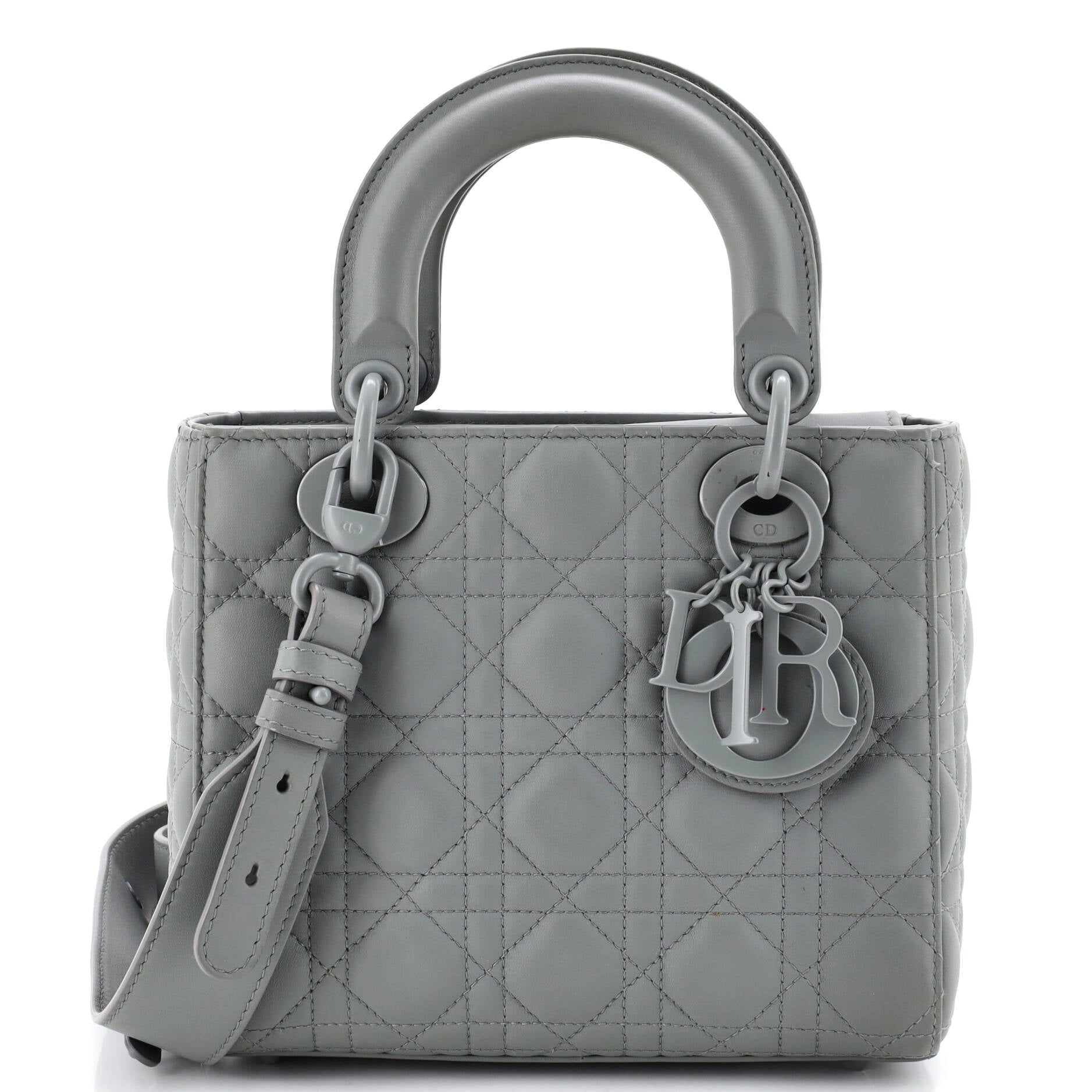 Christian Dior Ultra Matte My ABCDior Lady Dior Bag Cannage Quilt Calfskin