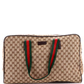 Gucci Web Carry On Duffle Bag GG Canvas Large