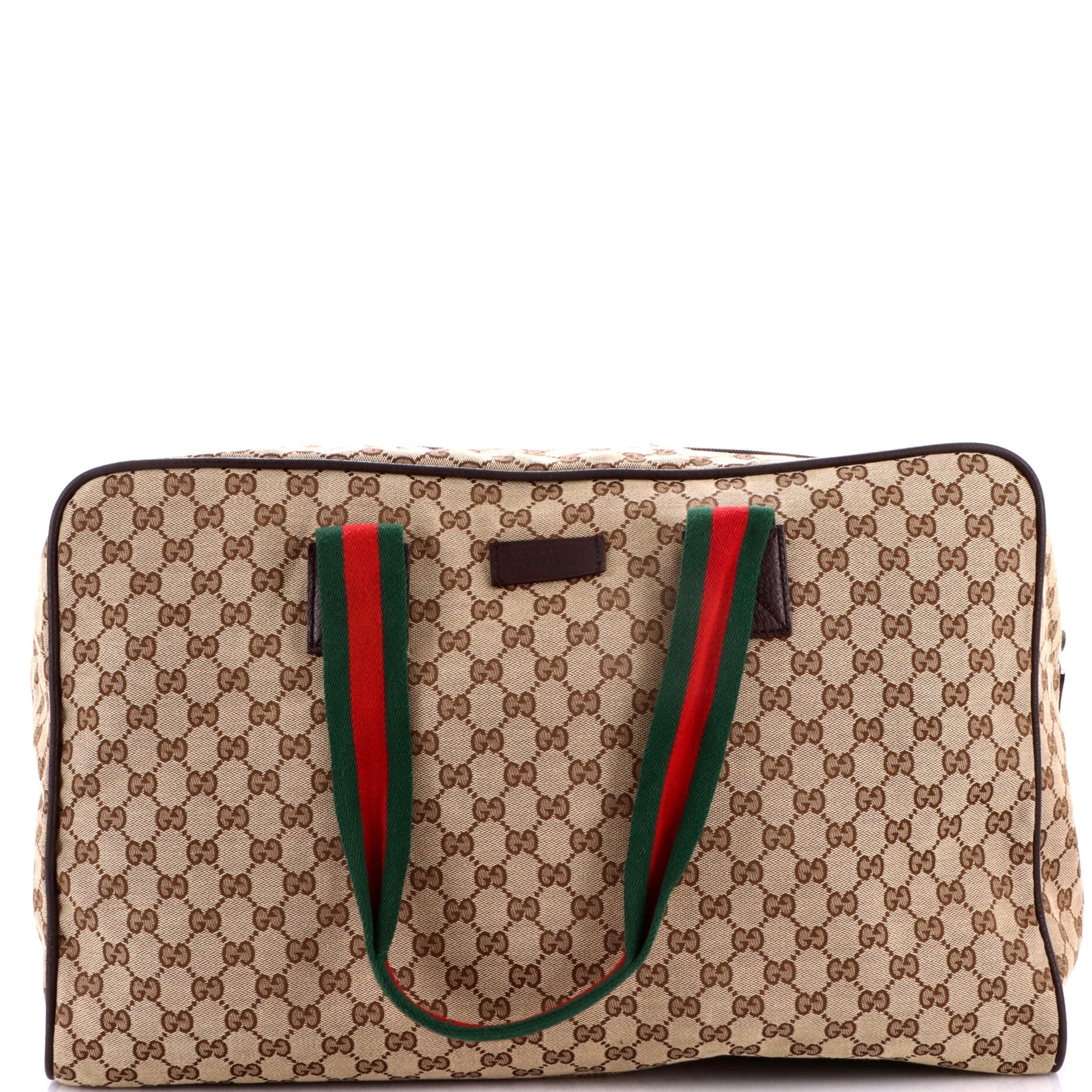 Gucci Web Carry On Duffle Bag GG Canvas Large
