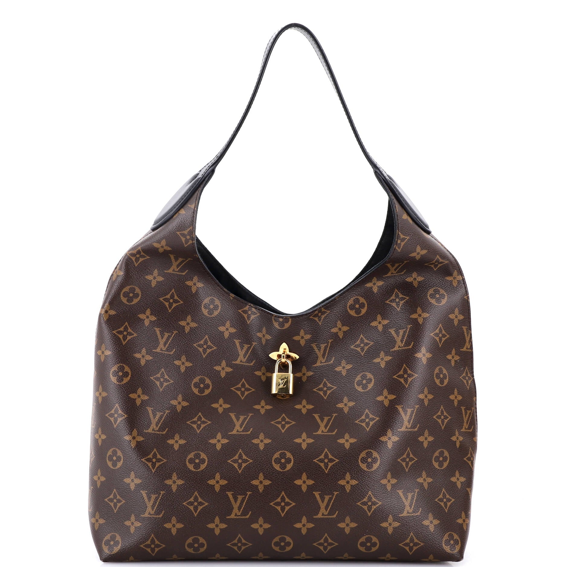 Louis Vuitton Flower Hobo Monogram Canvas with Leather