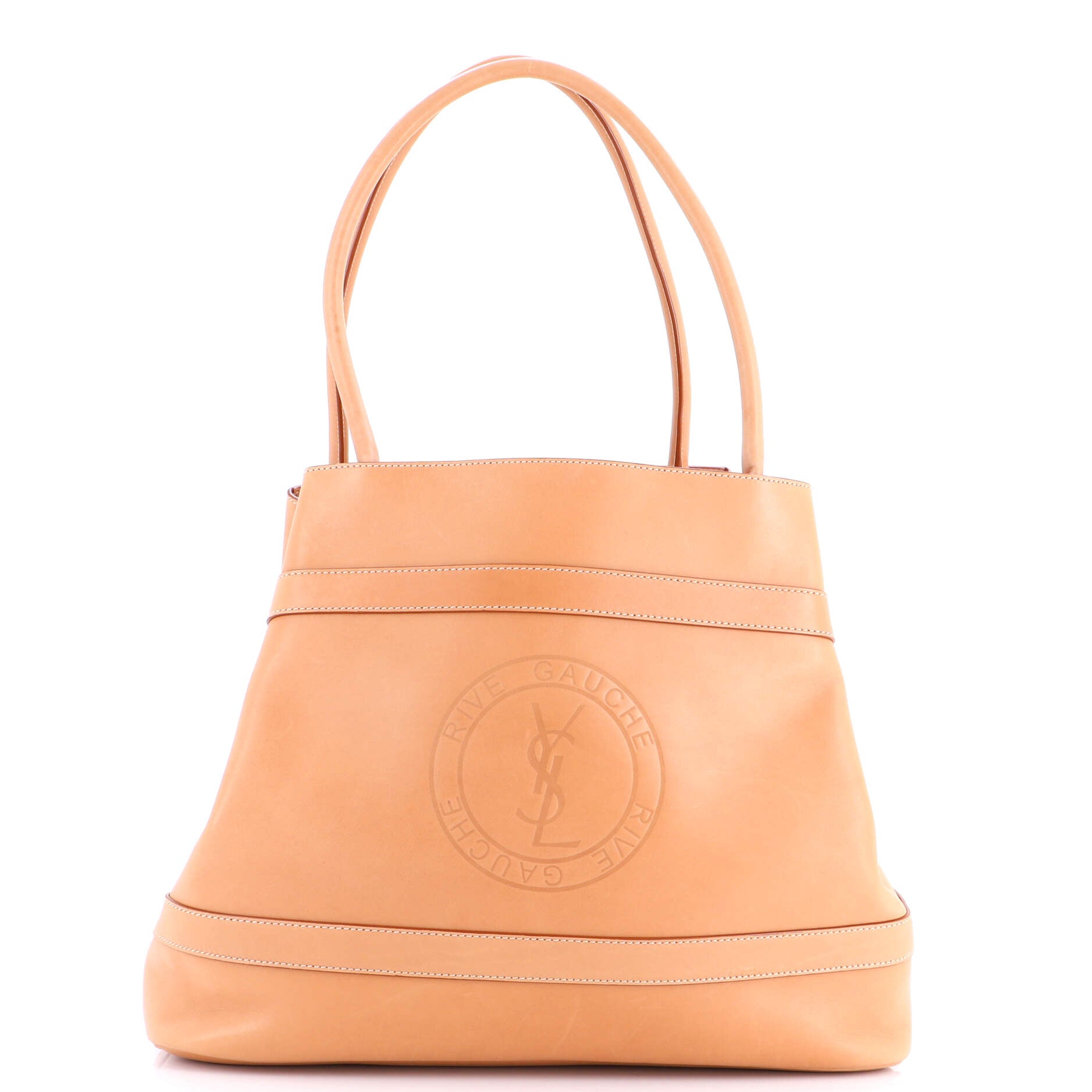 Saint Laurent Rive Gauche Tote Bag Leather Large
