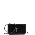 Saint Laurent Classic Monogram Phone Holder Shoulder Bag Leather