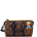 Keepall Bandouliere Bag Monogram Canvas with LV Friends Patch XS
