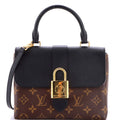 Locky Handbag Monogram Canvas with Leather BB