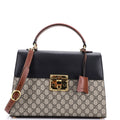 Gucci Padlock Top Handle Bag GG Coated Canvas and Leather Medium