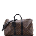 Keepall Bandouliere Bag Macassar Monogram Canvas 45