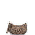Le Cagole Giant Studs Shoulder Bag BB Monogram Coated Canvas Mini