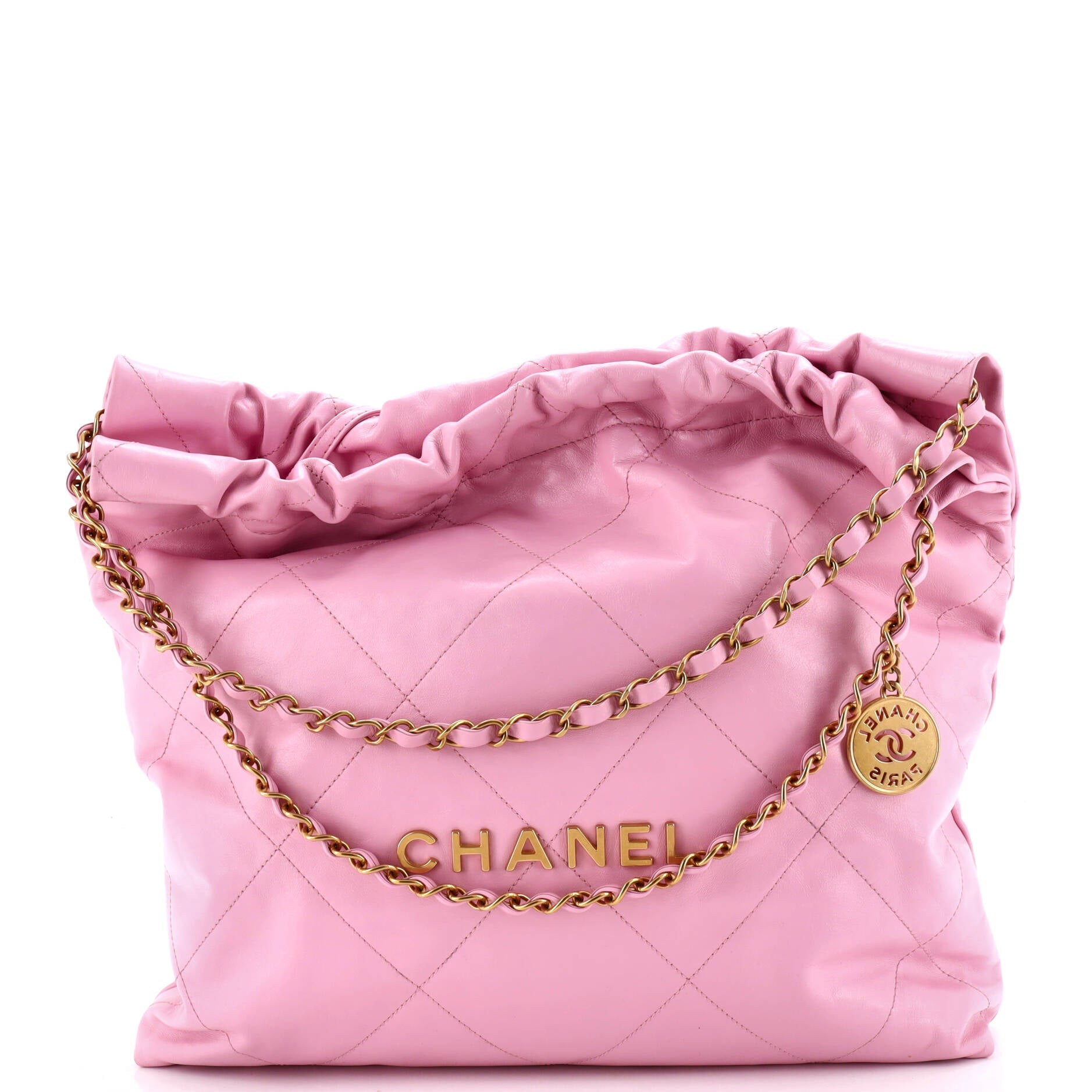 Chanel 22 Chain Hobo Quilted Calfskin Medium