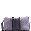 Louis Vuitton Keepall Bandouliere Bag Reverse Monogram Eclipse Canvas 50