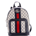 Gucci Ophidia Backpack GG Coated Canvas and Leather Small