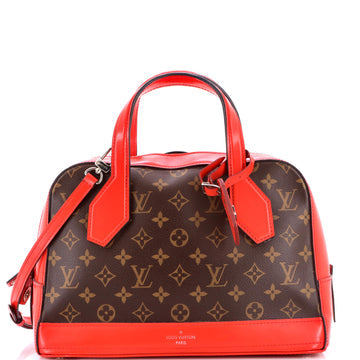 Dora Handbag Monogram Canvas and Calfskin PM