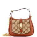 Gucci Jackie 1961 Chain Hobo Crystal Embellished GG Canvas Mini