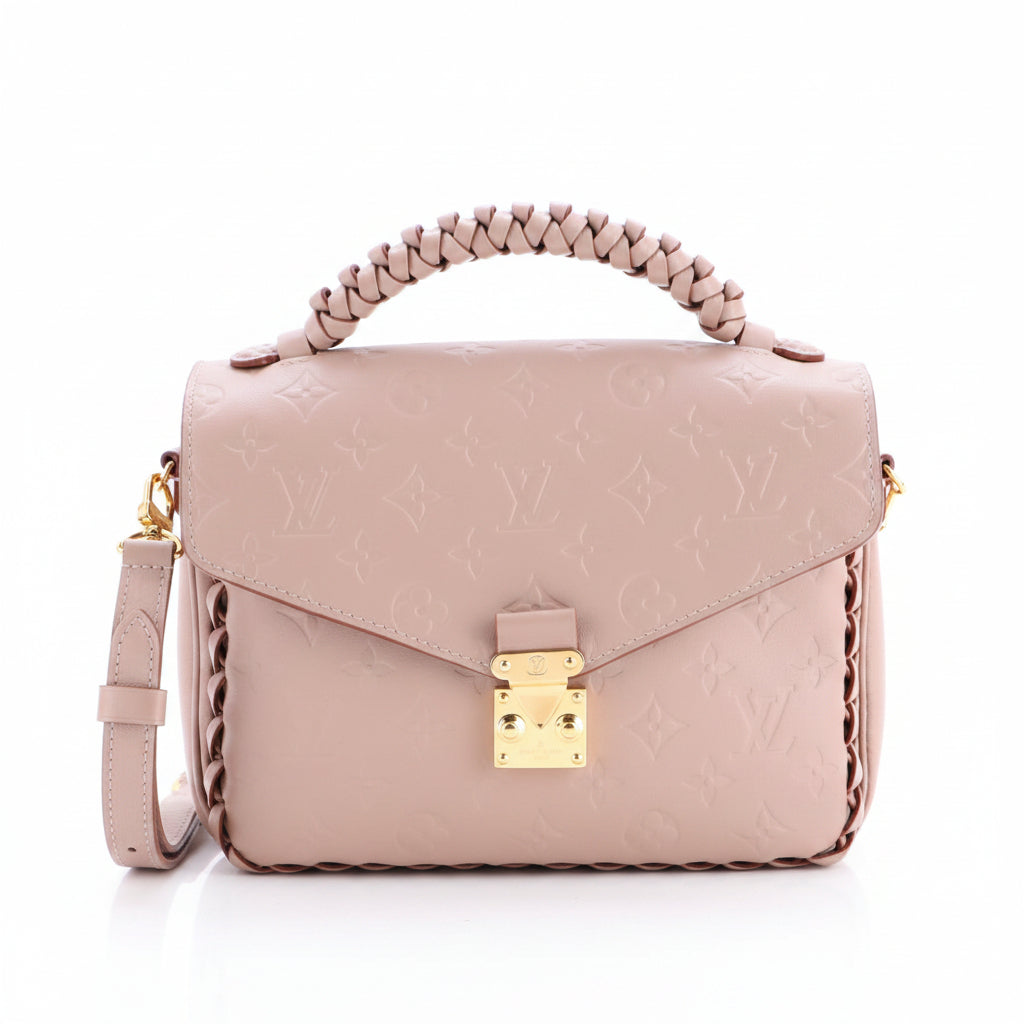 Braided Handle Pochette Metis Monogram Empreinte Leather