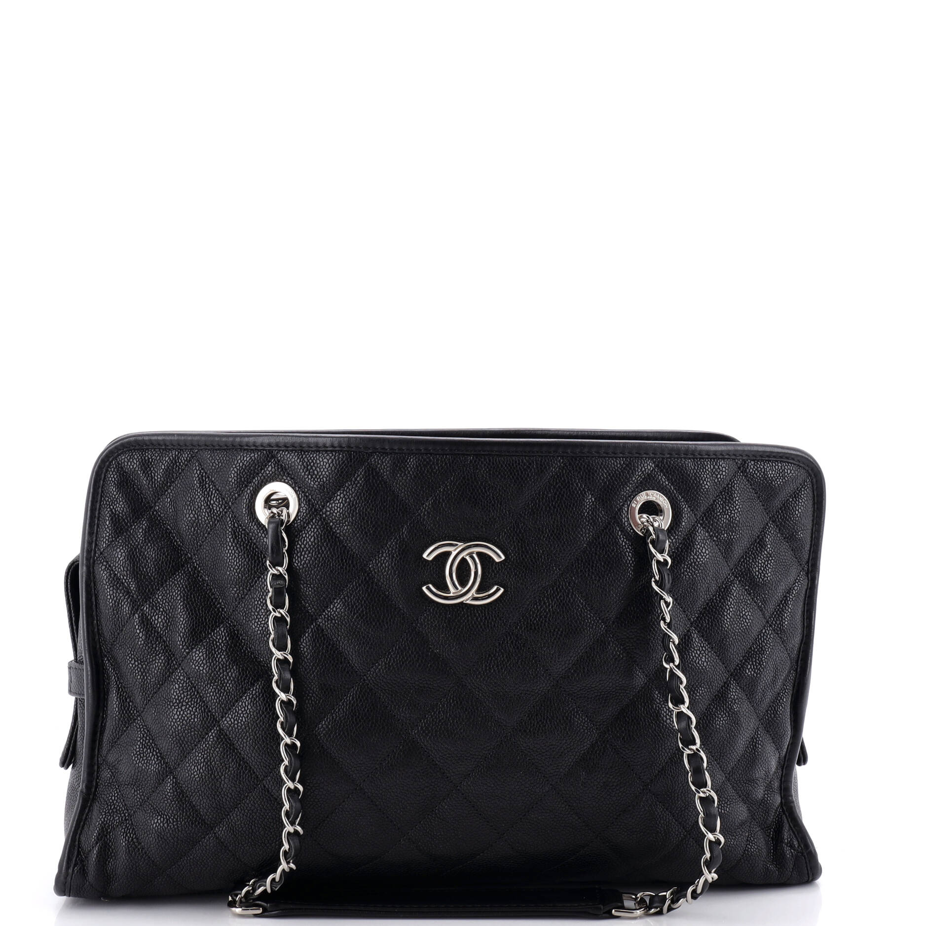 Chanel French Riviera Tote Quilted Caviar Large