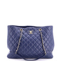 Chanel Classic CC Shopping Tote Quilted Calfskin Large