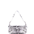 Le Cagole Giant Studs Sling Bag Python Embossed Leather XS