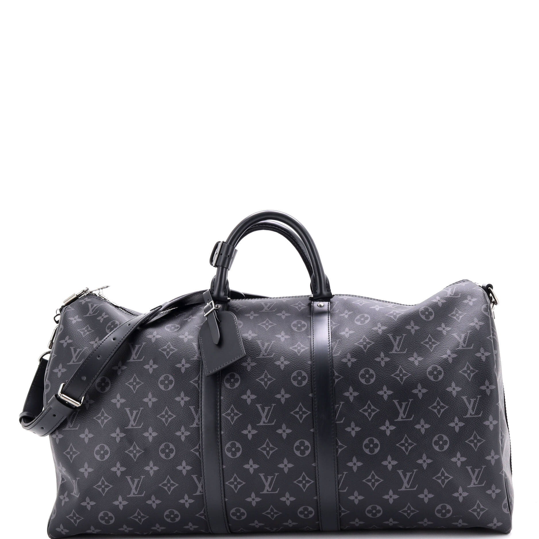 Louis Vuitton Keepall Bandouliere Bag Monogram Eclipse Canvas 55