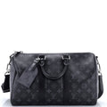 Louis Vuitton Keepall Bandouliere Bag Reverse Monogram Eclipse Canvas 35